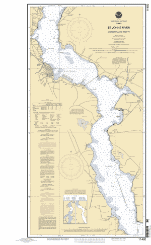 chart johns jacksonville river st nautical charts florida