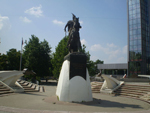 Skanderberg statue, Prishtina, Kosovo photo
