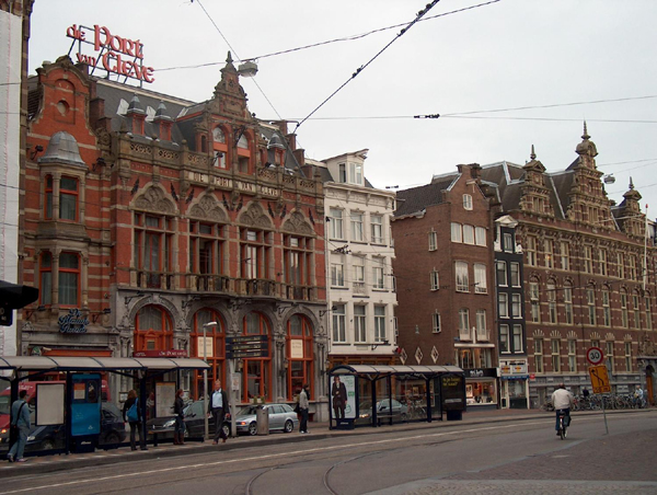 Nieuwezijds Voorburgwal a Street in Amsterdam, Netherlands Photo